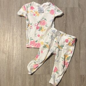Tres Beau et Belle Floral Print Kids Pajama Set
